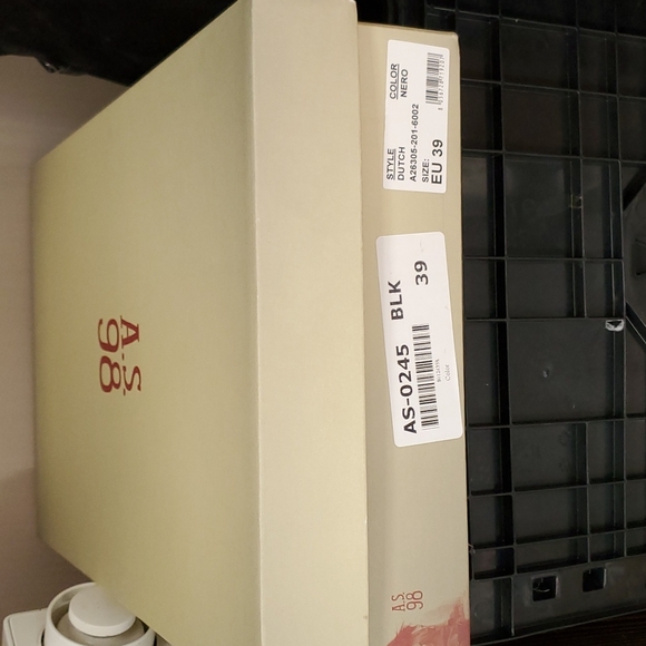 A.S. 98 Dutch Over knee boot EU 39 Squared Toe shape black leather 8.5 - 9 - Picture 13 of 13